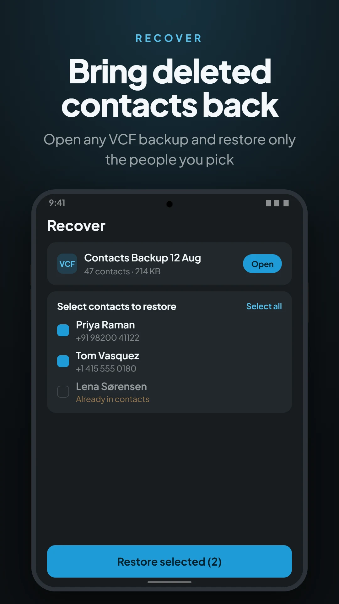 Duplicate Contacts Remover screenshot