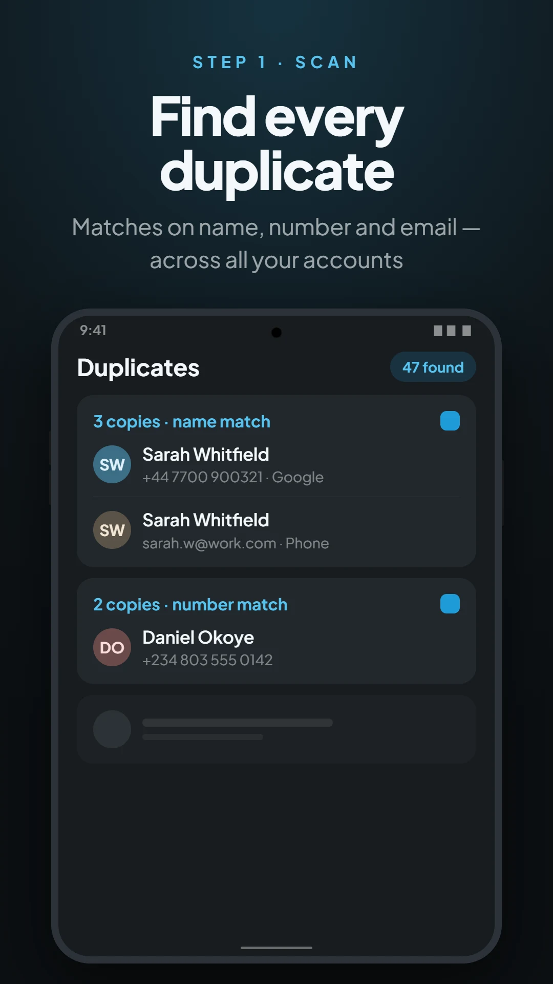 Duplicate Contacts Remover screenshot