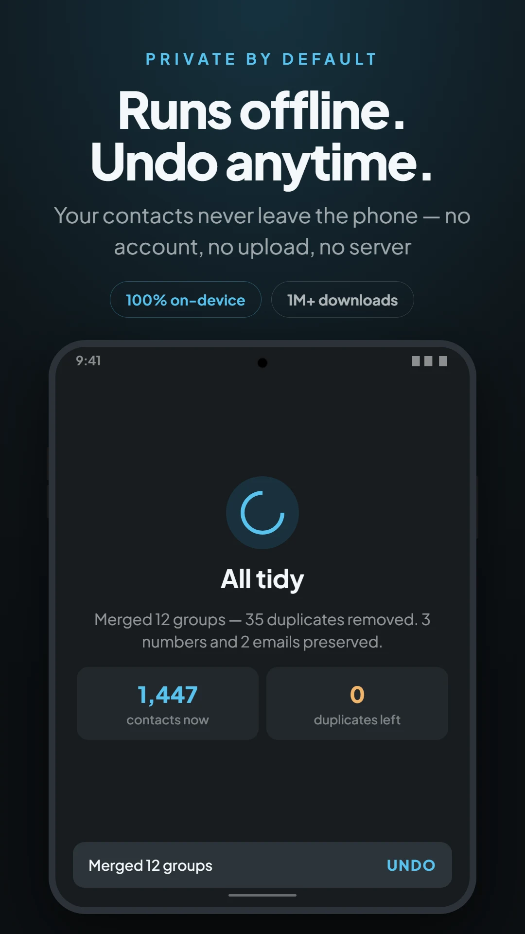 Duplicate Contacts Remover screenshot
